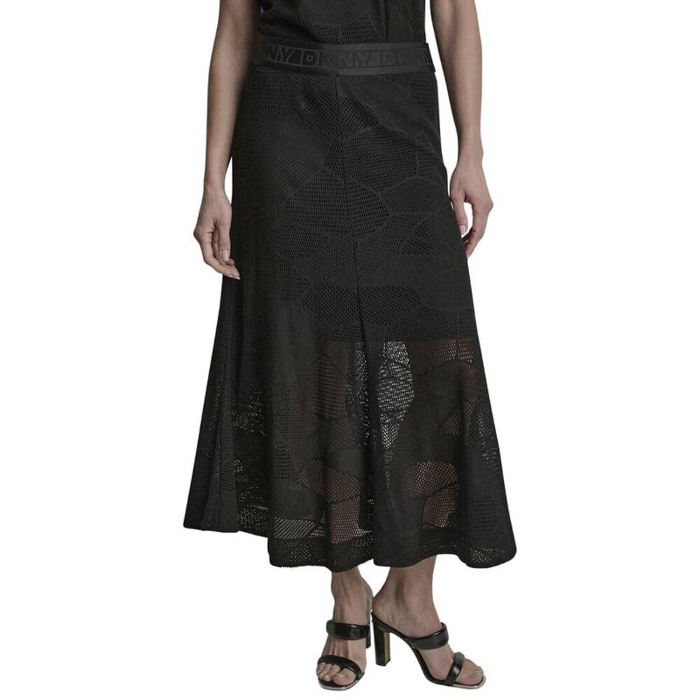 Dkny Womens  Lace Skirt, Black